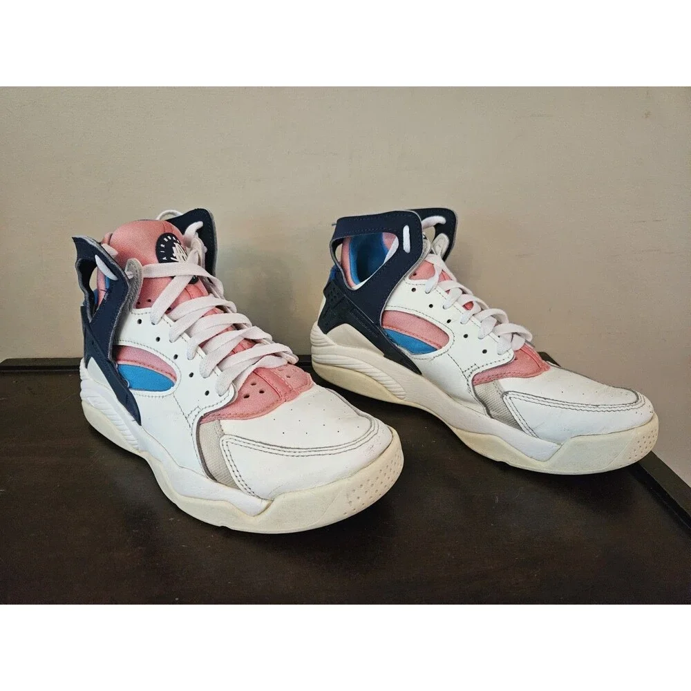 Nike Air Flight Huarache Gear Coral Chalk Blue Men's Size 6.5 Women's Size 8